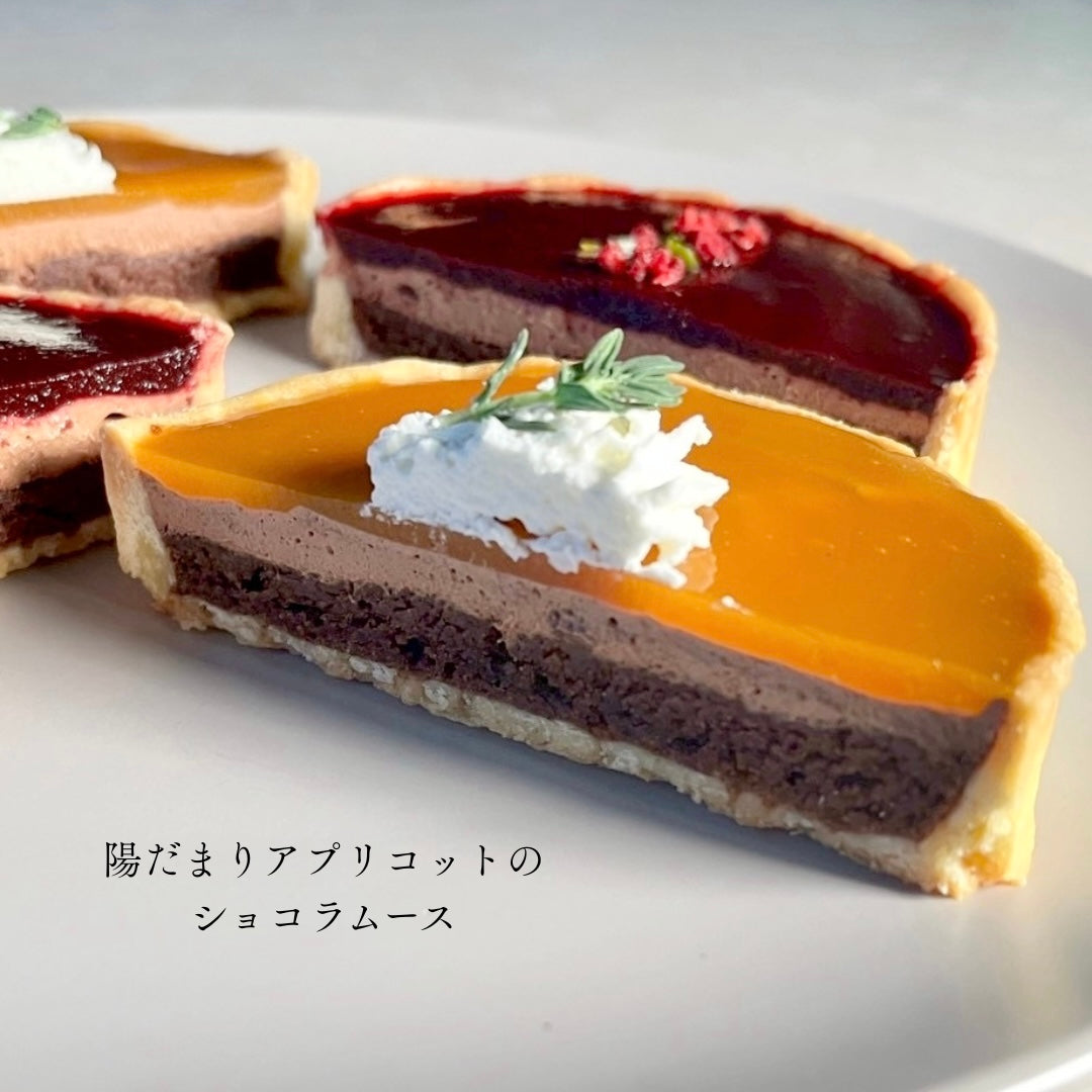 【二種セット】陽だまりアプリコット&夜空カシスのショコラムース【米粉生地使用】