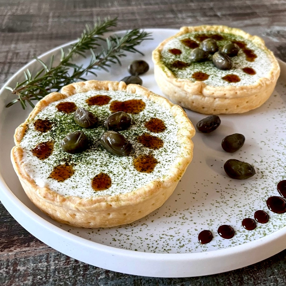焙じ茶香る丹波黒豆の甘味キッシュ