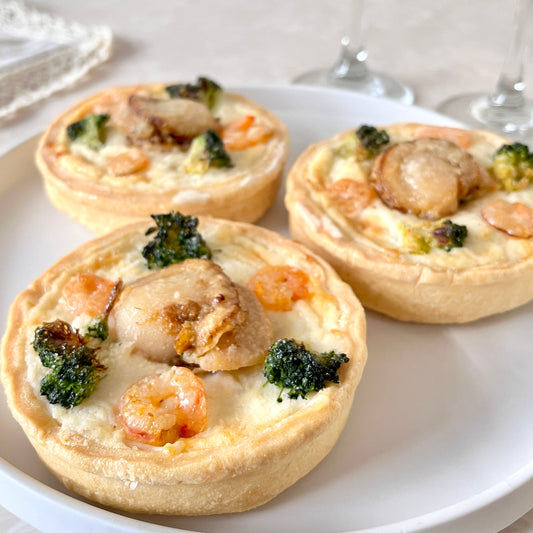 北海道産ホタテと海老のシーフードグラタン