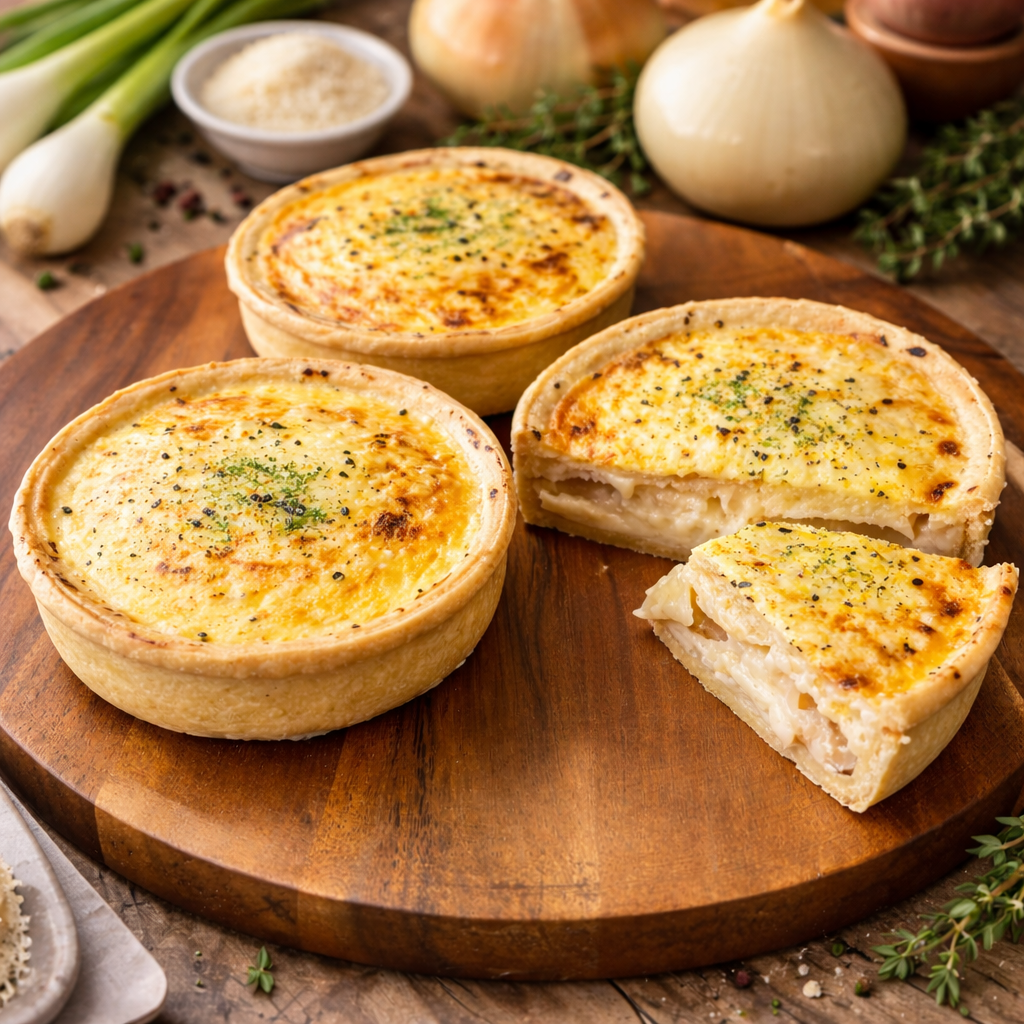 とろける新玉ねぎと熟成チーズのグラタンキッシュ